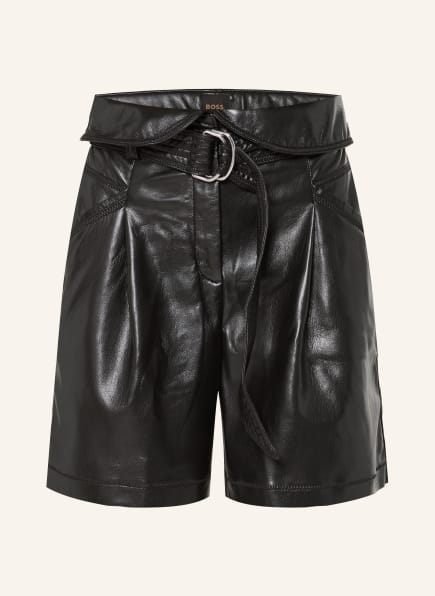 BOSS TADELI shorts in leather look