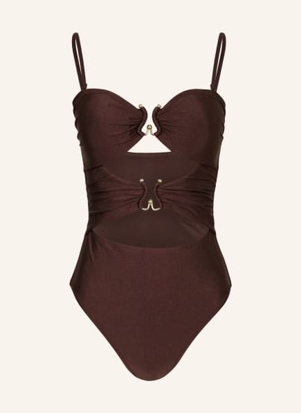 MRS & HUGS Bandeau-Badeanzug mit Cut-outs