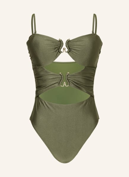 MRS & HUGS Bandeau-Badeanzug mit Cut-outs