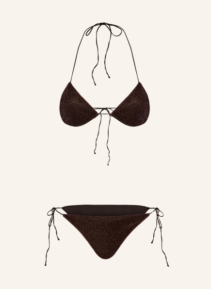Oséree LUMIERE triangle bikini with glitter thread