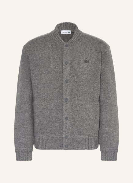 LACOSTE Strickblouson mit Merinowolle