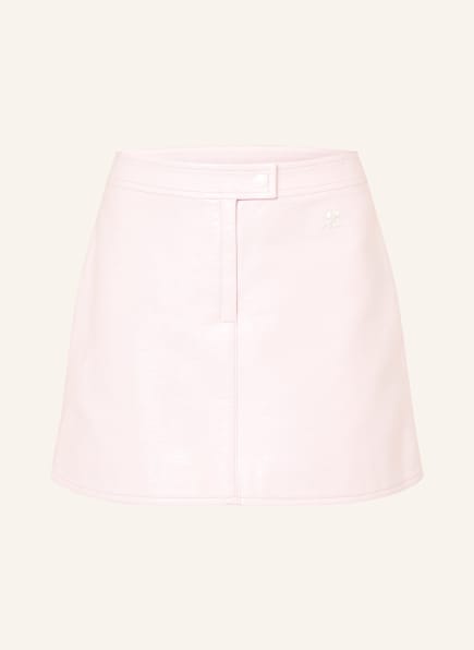 Courrèges Rock in Lederoptik