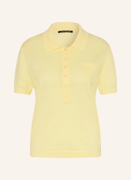 LUISA CERANO Strick-Poloshirt aus Leinen