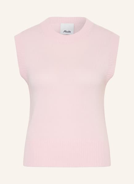ALLUDE Pull sans manches en cachemire