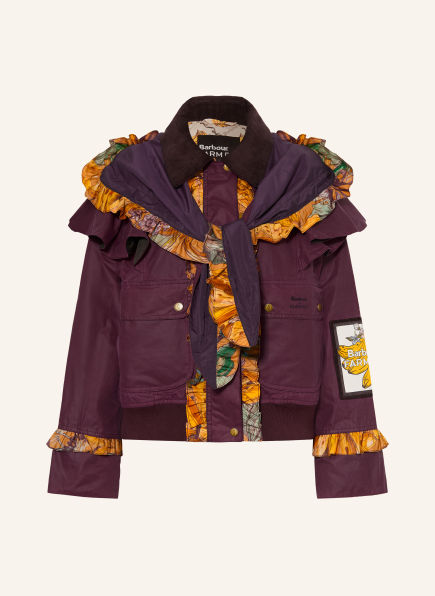 Barbour Blouson SERRA mit abnehmbarer Kapuze und Rüschen