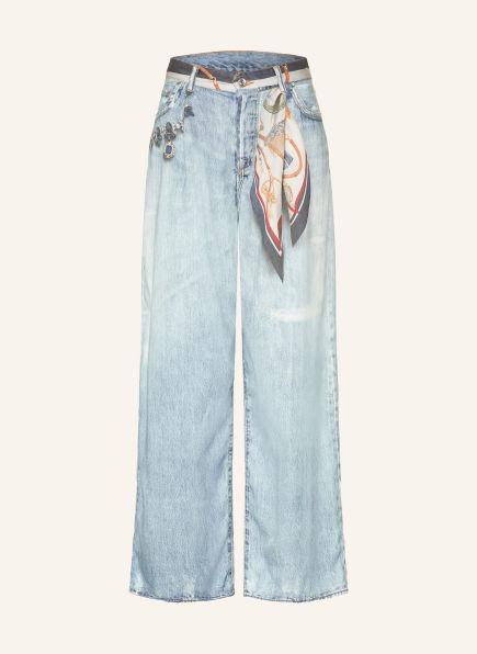LIU JO Wide Leg Jeans mit Schmucksteinen