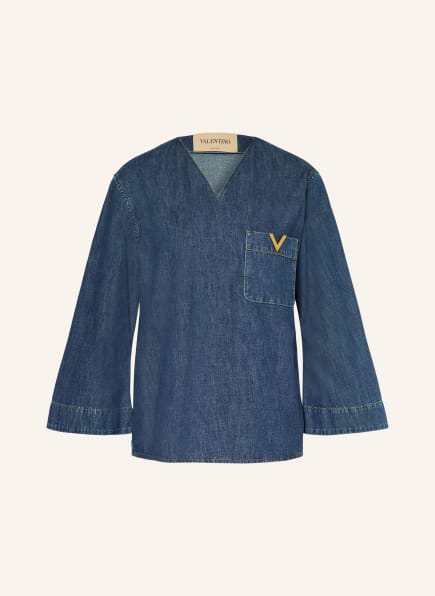 VALENTINO Blusenshirt SOLID in Jeansoptik