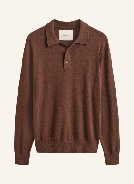 GANT Tricou polo din tricot cu in