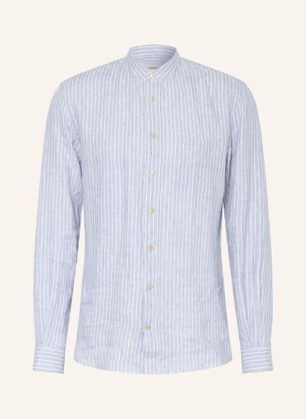 AGNONA Chemise en lin coupe classique à col montant