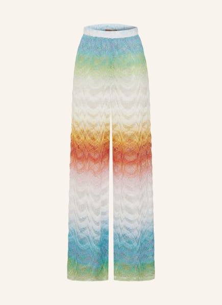 MISSONI Pletené kalhoty s třpytivou přízí
