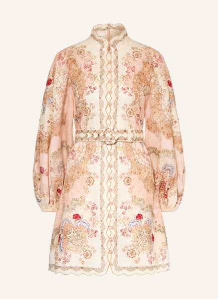 ZIMMERMANN Lněné šaty DAYLIGHT s třpytivou přízí
