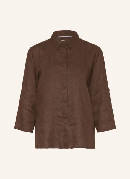 BRAX Hemdbluse VICKI aus Leinen mit 3/4-Arm
