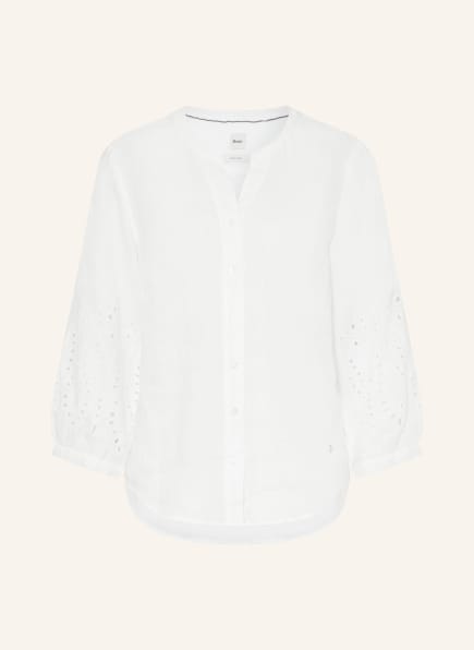 BRAX Leinenbluse VELIA mit Lochspitze