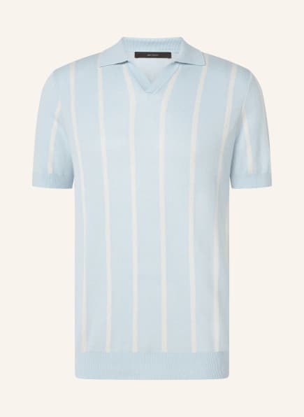 windsor. Dzianinowa koszulka polo LINDO z dodatkiem lnu