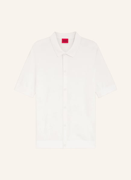 HUGO Strickhemd SAN PACO Extra Slim Fit