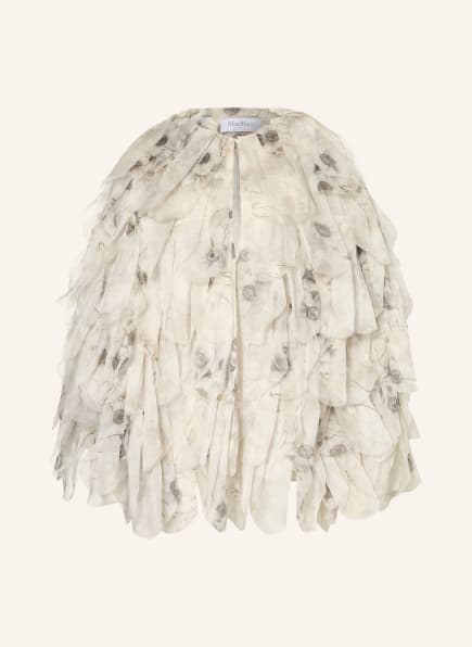 Max Mara CHIFFON silk jacket with flounces