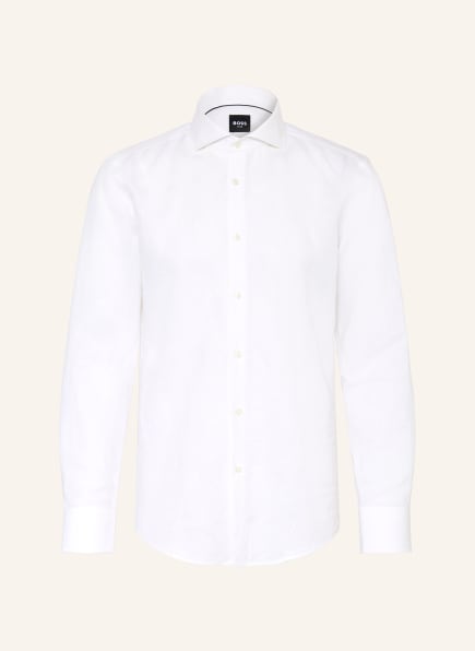 BOSS Koszula HANK Slim Fit z lnu
