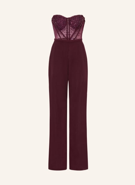 Hey Kyla Off-Shoulder-Jumpsuit mit Schmucksteinen