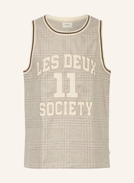 LES DEUX Linen tank top