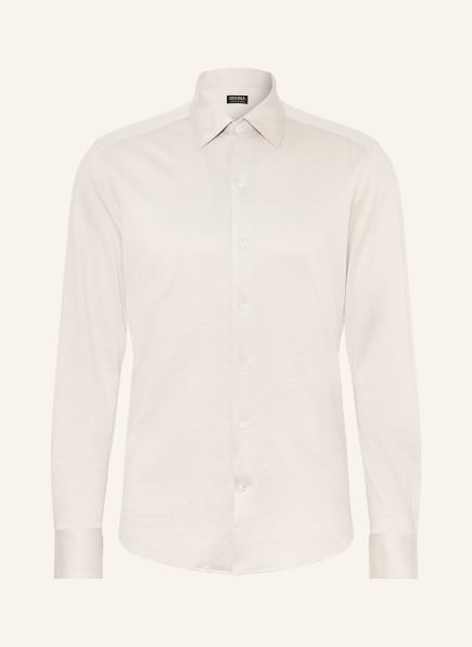 ZEGNA Jerseyhemd Slim Fit mit Seide und Leinen