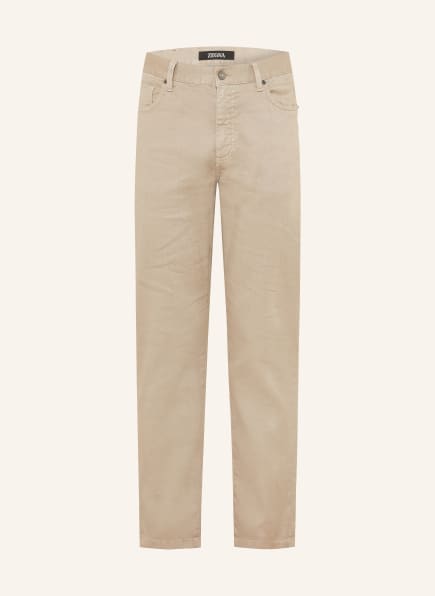 ZEGNA Pantalon slim fit avec lin