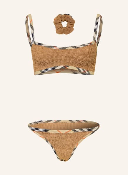 BURBERRY TYLER Set: Bustier bikini and hair tie