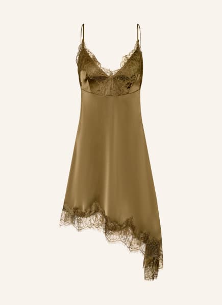 GESTUZ GZLALOU satin dress with lace