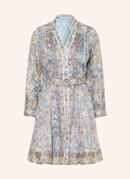 Veronica Beard Lněné šaty KUMAR s hedvábím