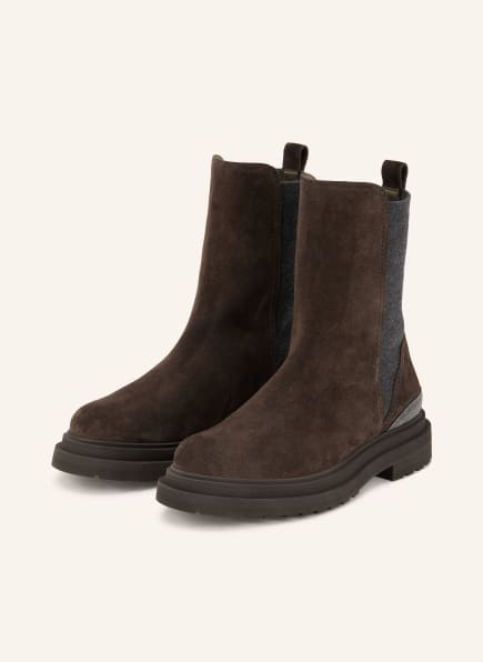 BRUNELLO CUCINELLI Chelsea boots with rhinestones