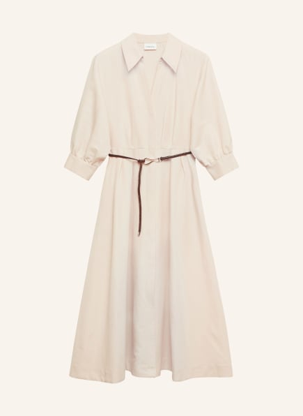 comma Kleid mit 3/4-Arm und Leinen