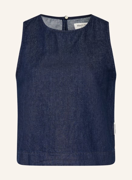 Marc O'Polo Top jeansowy z lnem