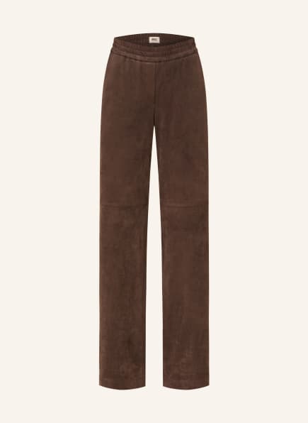 MAC CHIARA leather-look marlene pants