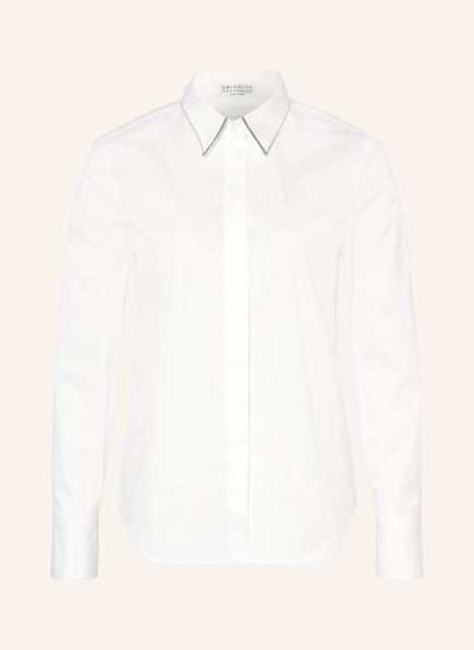 BRUNELLO CUCINELLI Hemdbluse mit Schmucksteinen