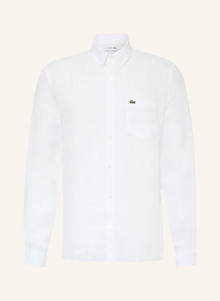 LACOSTE Leinenhemd Regular Fit