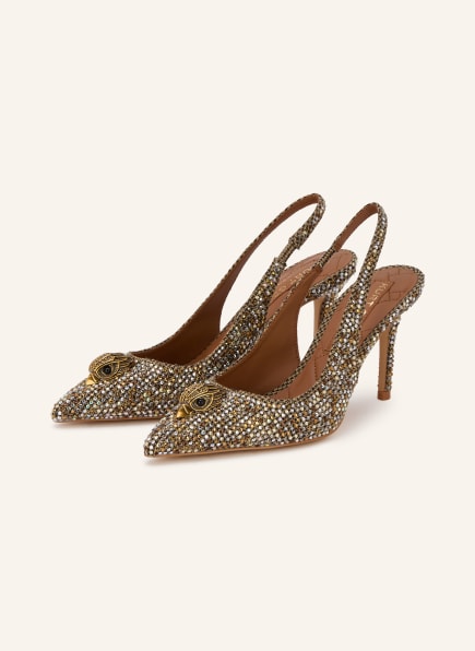KURT GEIGER Czółenka typu slingback BELGRAVIA z kamieniami ozdobnymi