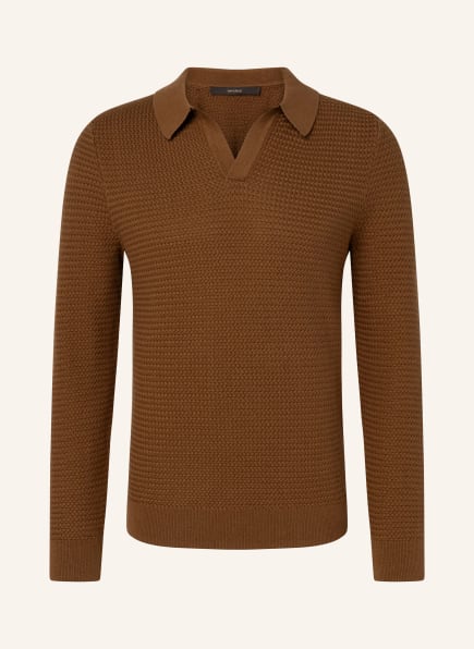 windsor. Gebreid poloshirt CASHMILO