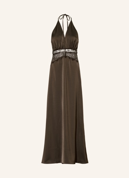 NEO NOIR JASINE Satin Dress with Lace