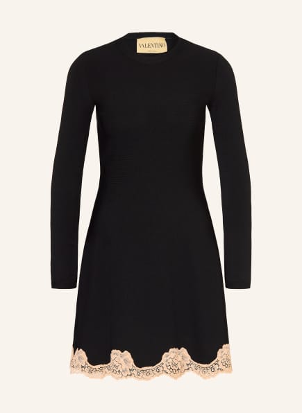 VALENTINO Gebreide jurk SOLID met kant