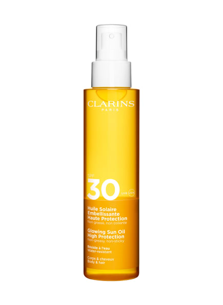 CLARINS HUILE SOLAIRE EMBELLISSANTE HAUTE PROTECTION SPF 30
