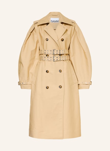 GANNI Trenchcoat mit Nieten