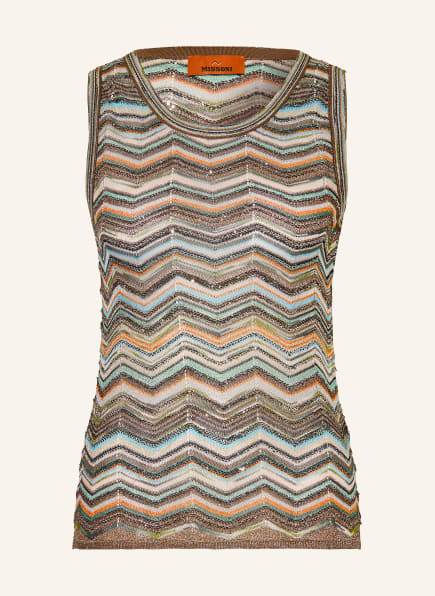 MISSONI Pletený top s lesklou přízí a flitry