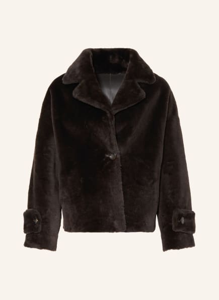manzoni 24 Reversible leather jacket