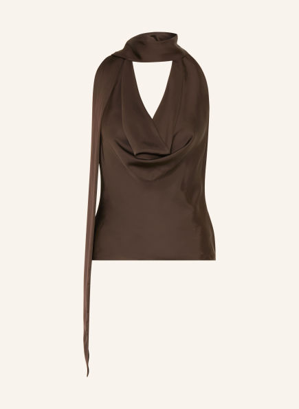 GUESS Blusentop aus Satin mit abnehmbarer Schluppe