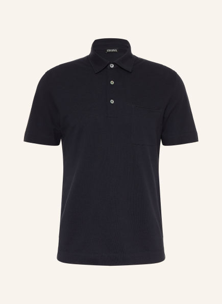 ZEGNA Tricou polo din țesătură piqué