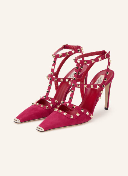 VALENTINO GARAVANI Czółenka typu slingback ROCKSTUD z nitami
