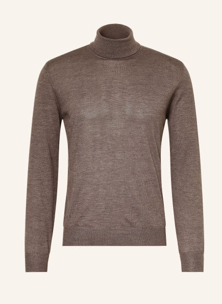 FIORONI Rullekravebluse i kashmir med silke