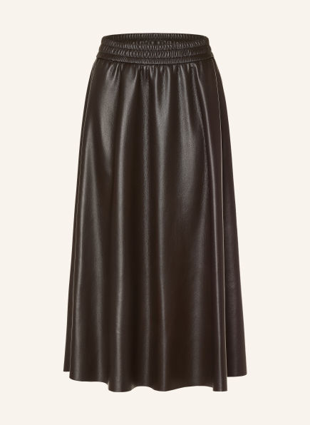 RAFFAELLO ROSSI SMEA Leather-Look Skirt
