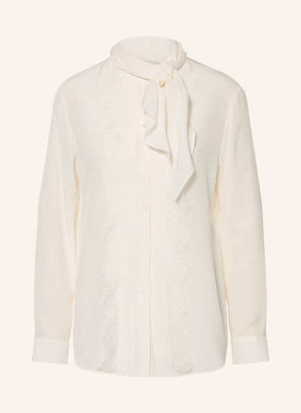 WEEKEND Max Mara Seidenbluse LEGUME mit abnehmbarer Schluppe und Spitze