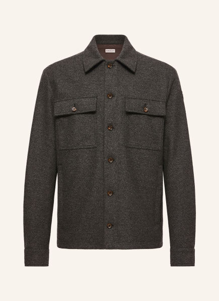 MONCLER Chemise en flanelle, coupe Comfort Fit