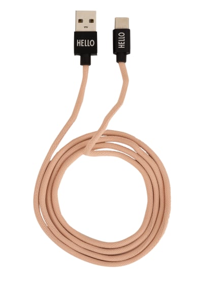 DESIGN LETTERS USB-Kabel MYCABLE, Farbe: NUDE (Bild 1)